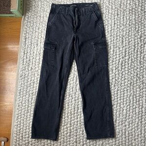 Aritzia Women's Black Low Rise Cargo Jeans